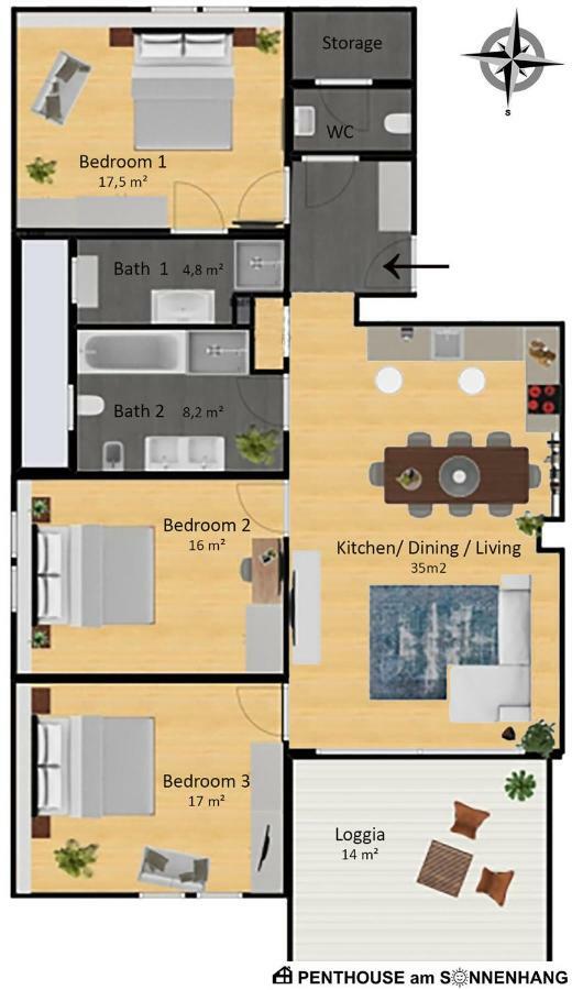 Penthouse Am Sonnenhang Mit Exklusiver Ausstattung Schladming Bagian luar foto